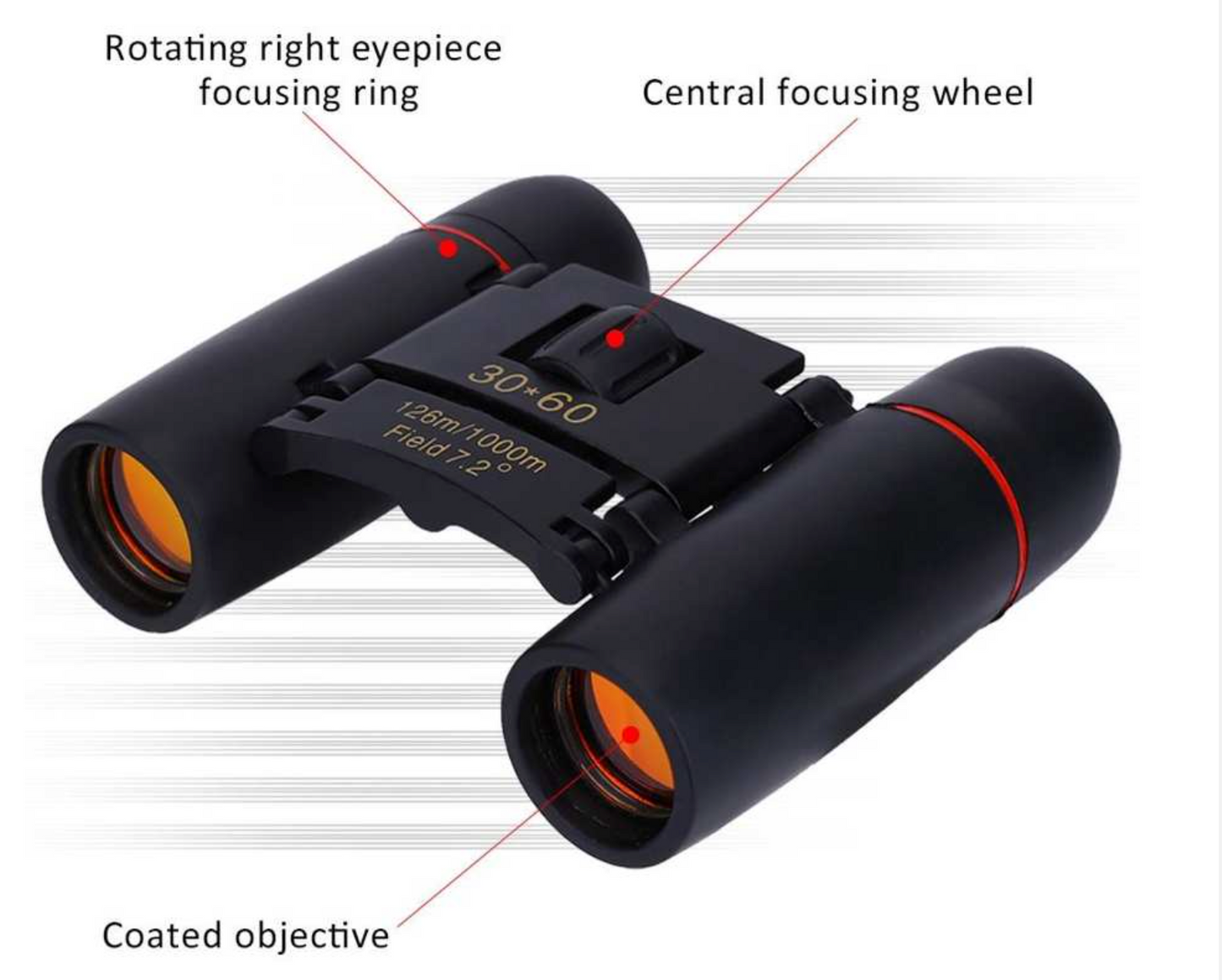 Binoculares Compactos 8x22 BAK4 – Potentes, Livianos y de Alta Definición para Aventureros