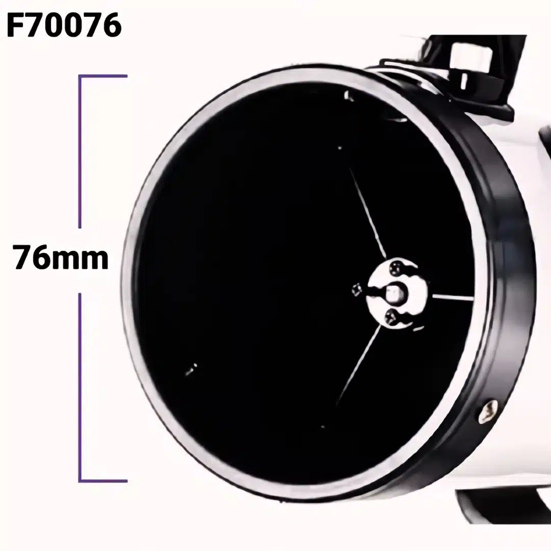 Telescopio Astro Finder Reflector 76mm Apertura con Maleta y Oculares