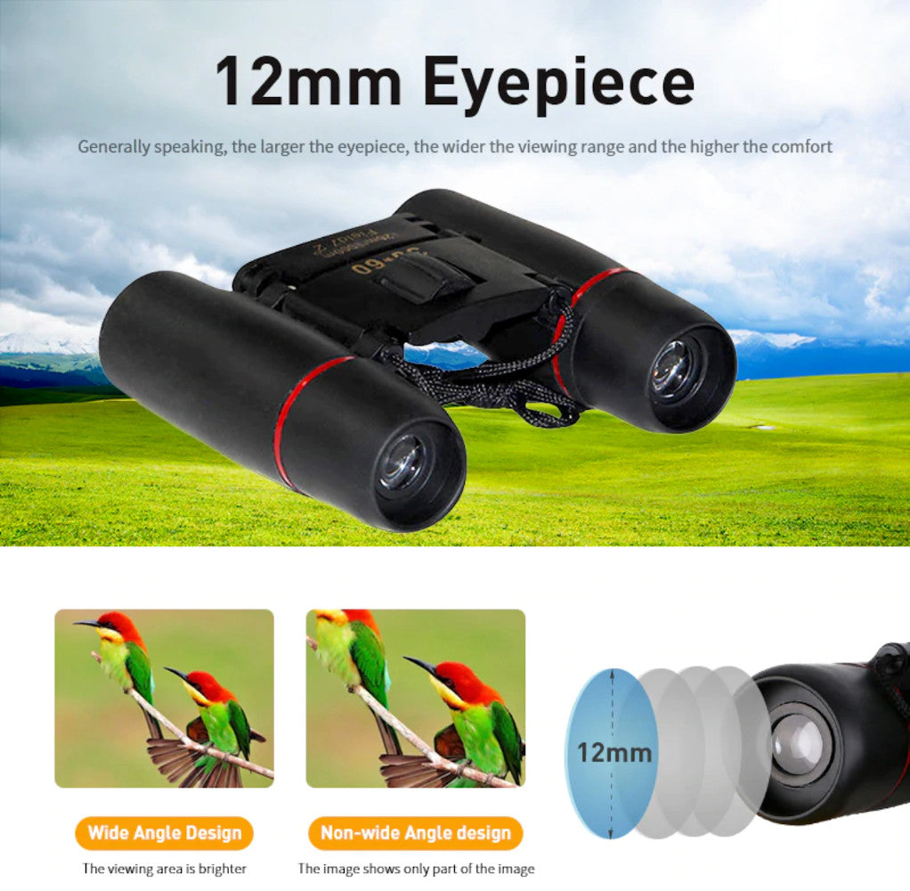 Binoculares Compactos 8x22 BAK4 – Potentes, Livianos y de Alta Definición para Aventureros