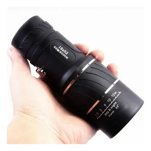 Telescopio Monocular HD 16x52 | Visión Óptica de Largo Alcance para Naturaleza y Zoológicos