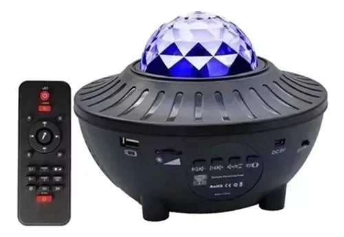 Proyector Galaxia Estrellas LED con Sonido Bluetooth y Control Remoto | Luz Nocturna Decorativa USB