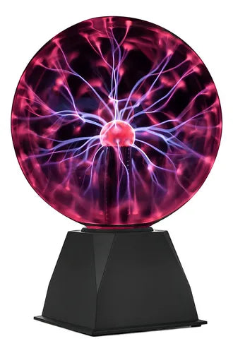 Lámpara Bola de Plasma Táctil 12cm Rayos LED Decorativa Interactiva